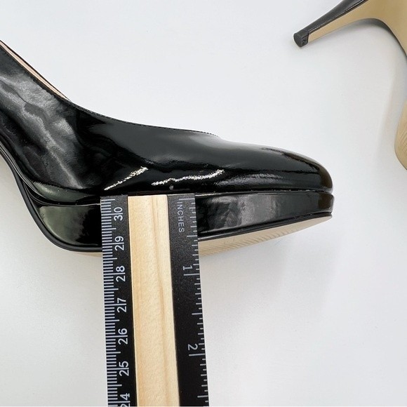 Enzo‎ Angiolini Size 8 Classic Black Patent Leather Platform Heels Pumps Shoes - Picture 16 of 16